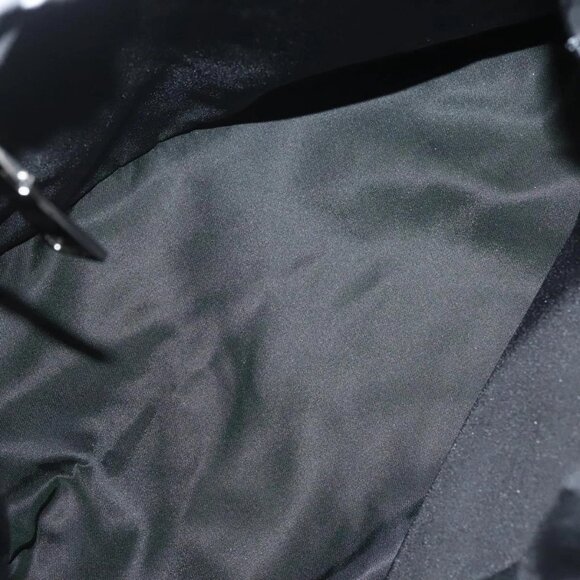 PRADA Hand Bag Nylon Black Silver Auth - Picture 14 of 16